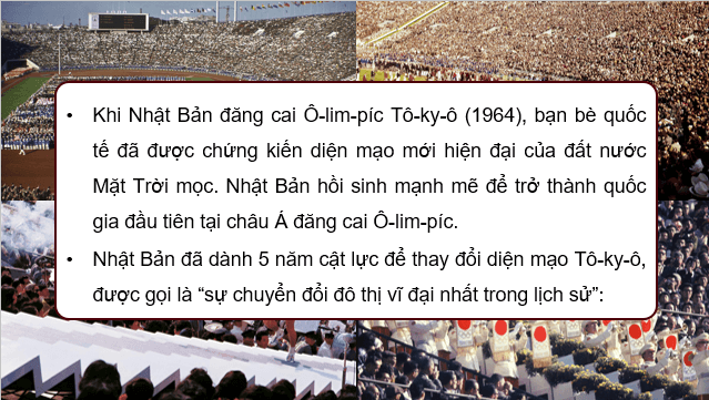 Giáo án điện tử Chuyên đề Sử 12 Cánh diều Nhật Bản sau Chiến tranh thế giới thứ hai (1945 – 1973) | PPT Chuyên đề Lịch sử 12