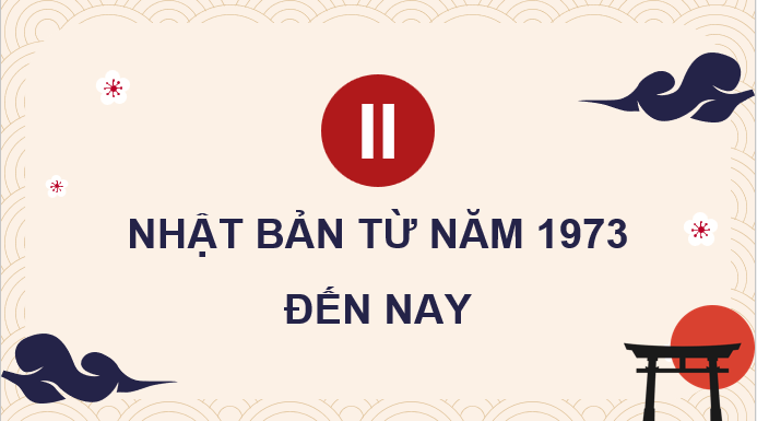 Giáo án điện tử Chuyên đề Sử 12 Chân trời sáng tạo Nhật Bản từ năm 1973 đến nay | PPT Chuyên đề Lịch sử 12