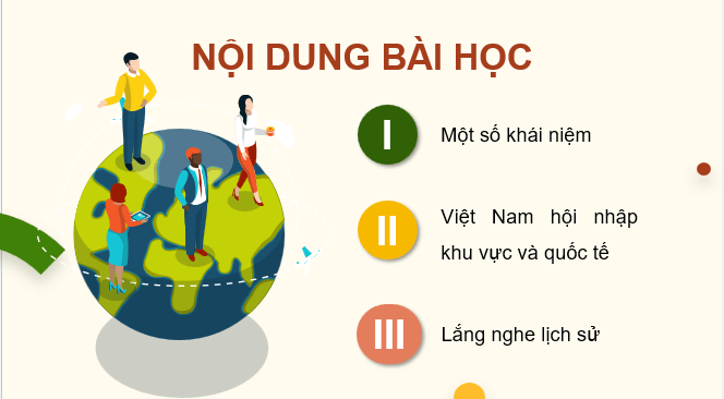 Giáo án điện tử Chuyên đề Sử 12 Chân trời sáng tạo Việt Nam hội nhập khu vực và quốc tế | PPT Chuyên đề Lịch sử 12