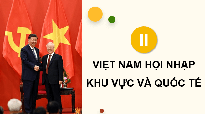 Giáo án điện tử Chuyên đề Sử 12 Chân trời sáng tạo Việt Nam hội nhập khu vực và quốc tế | PPT Chuyên đề Lịch sử 12