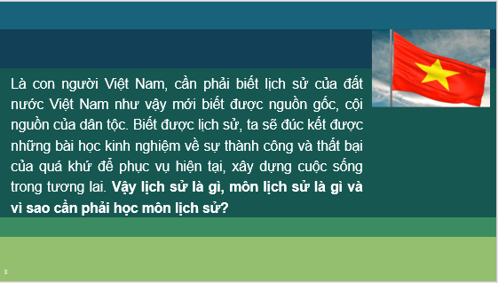 Giáo án điện tử Lịch Sử 6 Cánh diều Bài 1: Lịch Sử là gì? | PPT Lịch Sử 6