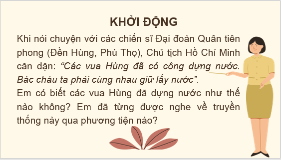 Giáo án điện tử Lịch Sử 6 Cánh diều Bài 12: Nước Văn Lang | PPT Lịch Sử 6