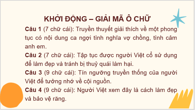 Giáo án điện tử Lịch Sử 6 Chân trời sáng tạo Bài 17: Đấu tranh bảo tồn và phát triển văn hóa dân tộc thời Bắc thuộc | PPT Lịch Sử 6