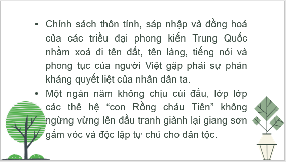 Giáo án điện tử Lịch Sử 6 Chân trời sáng tạo Bài 18: Các cuộc đấu tranh giành độc lập dân tộc trước thế kỉ X | PPT Lịch Sử 6