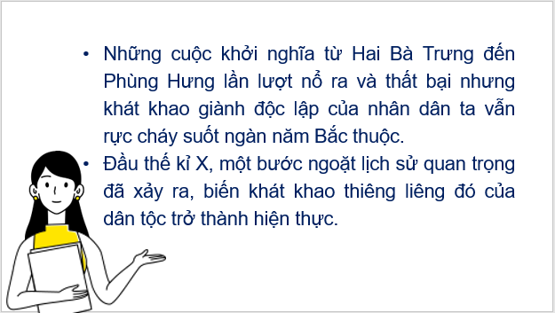 Giáo án điện tử Lịch Sử 6 Chân trời sáng tạo Bài 19: Bước ngoặt lịch sử đầu thế kỉ X | PPT Lịch Sử 6