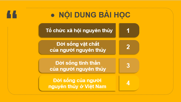 Giáo án điện tử Lịch Sử 6 Cánh diều Bài 4: Xã hội nguyên thủy | PPT Lịch Sử 6