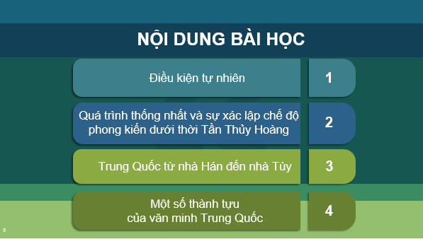 Giáo án điện tử Lịch Sử 6 Cánh diều Bài 8: Trung Quốc từ thời cổ đại đến thế kỉ VII | PPT Lịch Sử 6