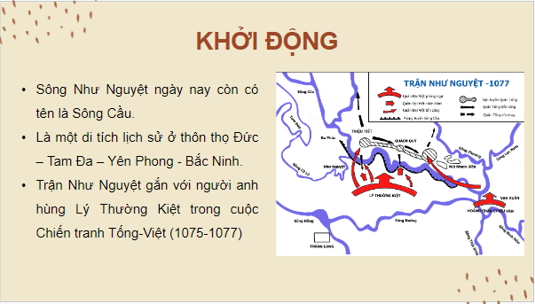 Giáo án điện tử Lịch Sử 7 Kết nối tri thức Bài 12: Cuộc kháng chiến chống quân xâm lược Tống (1075 - 1077) | PPT Lịch Sử 7