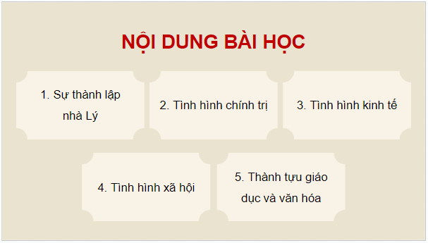 Giáo án điện tử Lịch Sử 7 Cánh diều Bài 14: Công cuộc xây dựng đất nước thời Lý (1009-1225) | PPT Lịch Sử 7