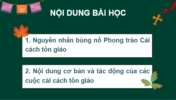 Giáo án điện tử Lịch Sử 7 Cánh diều Bài 4: Phong trào cải cách tôn giáo | PPT Lịch Sử 7