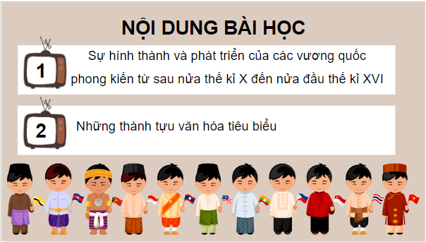 Giáo án điện tử Lịch Sử 7 Kết nối tri thức Bài 6: Các vương quốc phong kiến Đông Nam Á từ nửa sau thế kỉ X đến nửa đầu thế kỉ XVI | PPT Lịch Sử 7