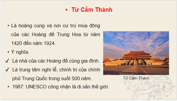 Giáo án điện tử Lịch Sử 7 Chân trời sáng tạo Bài 6: Khái lược tiến trình lịch sử Trung Quốc từ thế kỉ VII đến giữa thế kỉ XIX | PPT Lịch Sử 7