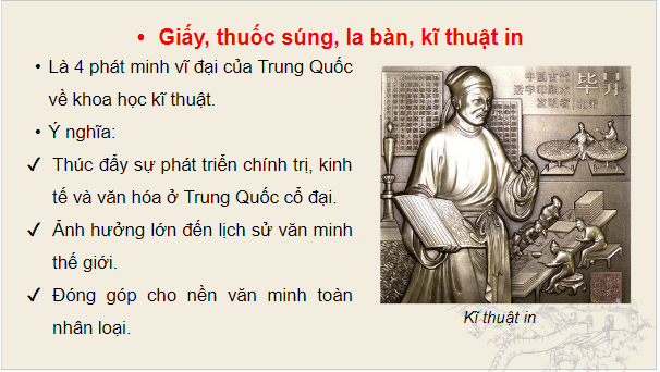 Giáo án điện tử Lịch Sử 7 Cánh diều Bài 6: Khái quát tiến trình lịch sử Trung Quốc | PPT Lịch Sử 7