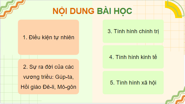 Giáo án điện tử Lịch Sử 7 Cánh diều Bài 8: Khái quát lịch sử Ấn Độ thời phong kiến | PPT Lịch Sử 7