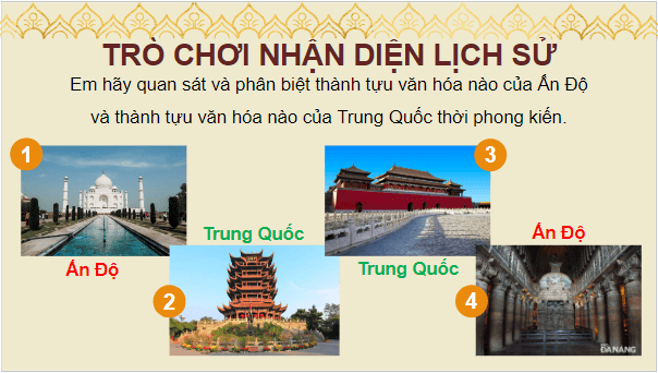 Giáo án điện tử Lịch Sử 7 Cánh diều Bài 9: Văn hóa Ấn Độ thời phong kiến | PPT Lịch Sử 7