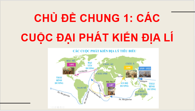 Giáo án điện tử Lịch Sử 7 Kết nối tri thức Chủ đề chung 1: Các cuộc đại phát kiến địa lí thế kỉ XV – XVI | PPT Lịch Sử 7