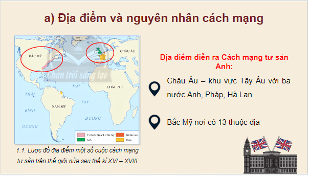 Giáo án điện tử Lịch Sử 8 Chân trời sáng tạo Bài 1: Các cuộc cách mạng tư sản ở châu Âu và Bắc Mỹ | PPT Sử 8