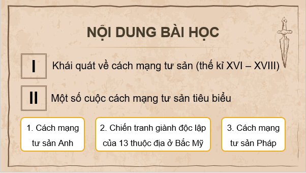 Giáo án điện tử Lịch Sử 8 Cánh diều Bài 1: Cách mạng tư sản ở châu Âu và Bắc Mỹ | PPT Sử 8