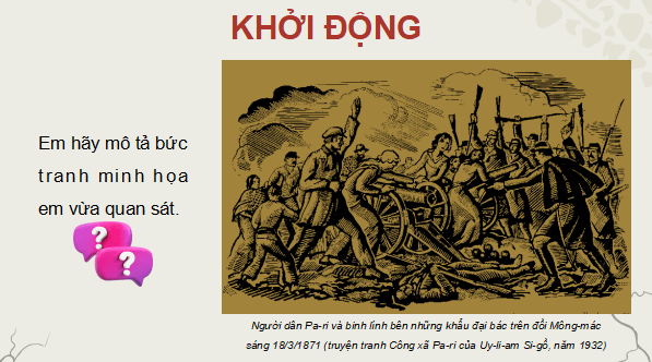 Giáo án điện tử Lịch Sử 8 Chân trời sáng tạo Bài 10: Công xã Pa-ri (năm 1871) | PPT Sử 8