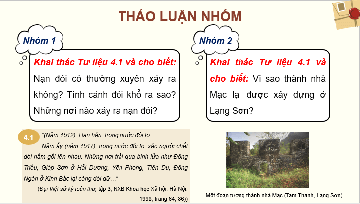 Giáo án điện tử Lịch Sử 8 Chân trời sáng tạo Bài 4: Xung đột Nam - Bắc triều và Trịnh Nguyễn | PPT Sử 8