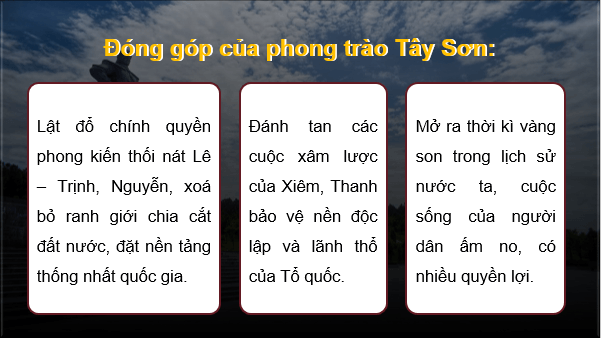 Giáo án điện tử Lịch Sử 8 Cánh diều Bài 7: Phong trào Tây Sơn thế kỉ XVIII | PPT Sử 8