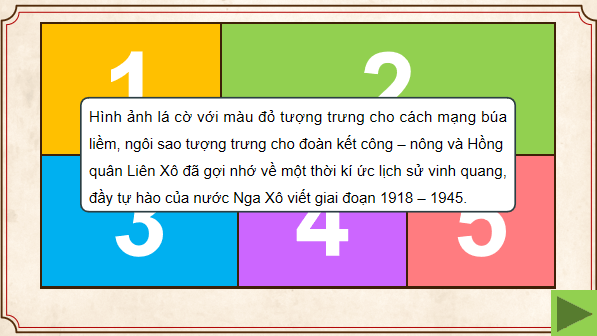 Giáo án điện tử Lịch Sử 9 Chân trời sáng tạo Bài 1: Nước Nga và Liên Xô từ năm 1918 đến năm 1945 | PPT Lịch Sử 9