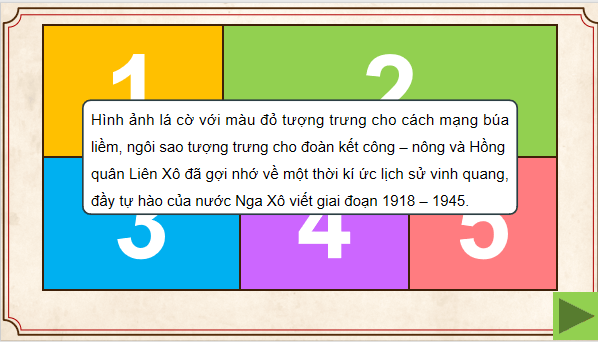 Giáo án điện tử Lịch Sử 9 Kết nối tri thức Bài 1: Nước Nga và Liên Xô từ năm 1918 đến năm 1945 | PPT Lịch Sử 9