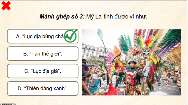 Giáo án điện tử Lịch Sử 9 Cánh diều Bài 11: Khu vực Mỹ La-tinh từ năm 1945 đến năm 1991 | PPT Lịch Sử 9