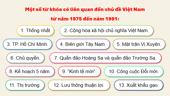 Giáo án điện tử Lịch Sử 9 Chân trời sáng tạo Bài 19: Việt Nam từ năm 1976 đến năm 1991 | PPT Lịch Sử 9