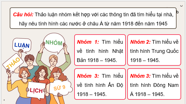 Giáo án điện tử Lịch Sử 9 Cánh diều Bài 3: Châu Á từ năm 1918 đến năm 1945 | PPT Lịch Sử 9