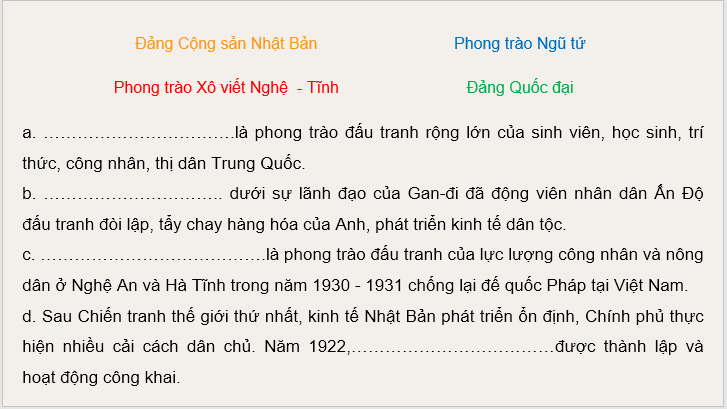 Giáo án điện tử Lịch Sử 9 Kết nối tri thức Bài 3: Châu Á từ năm 1918 đến năm 1945 | PPT Lịch Sử 9