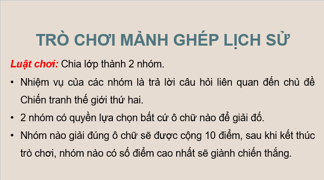 Giáo án điện tử Lịch Sử 9 Cánh diều Bài 4: Chiến tranh thế giới thứ hai (1939 - 1945) | PPT Lịch Sử 9