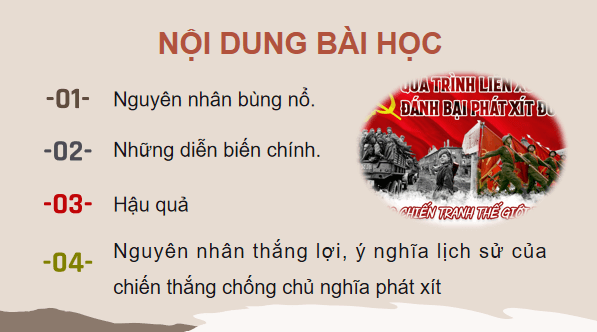 Giáo án điện tử Lịch Sử 9 Chân trời sáng tạo Bài 4: Chiến tranh thế giới thứ hai (1939 – 1945) | PPT Lịch Sử 9