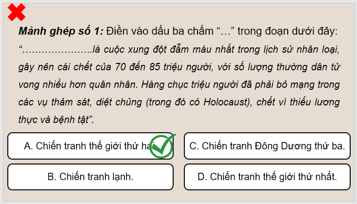 Giáo án điện tử Lịch Sử 9 Kết nối tri thức Bài 4: Chiến tranh thế giới thứ hai (1939 - 1945) | PPT Lịch Sử 9