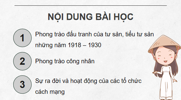 Giáo án điện tử Lịch Sử 9 Chân trời sáng tạo Bài 5: Phong trào dân tộc dân chủ những năm 1918 – 1930 | PPT Lịch Sử 9