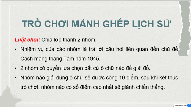 Giáo án điện tử Lịch Sử 9 Cánh diều Bài 6: Việt Nam từ năm 1930 đến năm 1945 | PPT Lịch Sử 9