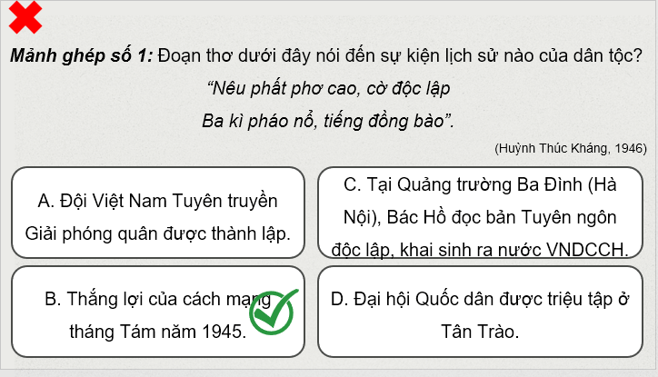 Giáo án điện tử Lịch Sử 9 Kết nối tri thức Bài 8: Cách mạng tháng Tám năm 1945 | PPT Lịch Sử 9
