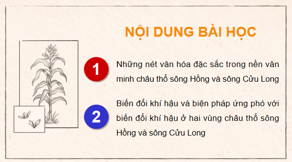 Giáo án điện tử Lịch Sử 9 Chân trời sáng tạo Chủ đề 2: Văn minh châu thổ sông Hồng và sông Cửu Long | PPT Lịch Sử 9