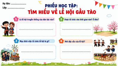 Giáo án Lịch Sử và Địa Lí lớp 4 Kết nối tri thức Bài 6: Một số nét văn hoá ở vùng Trung du và miền núi phía Bắc