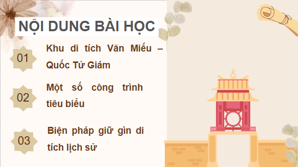 Giáo án điện tử Lịch Sử và Địa Lí lớp 4 Chân trời sáng tạo Bài 13: Văn miếu - Quốc tử giám | PPT Lịch Sử và Địa Lí 4