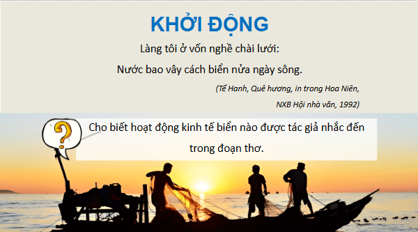 Giáo án điện tử Lịch Sử và Địa Lí lớp 4 Kết nối tri thức Bài 16: Dân cư và hoạt động sản xuất ở vùng Duyên hải miền Trung | PPT Lịch Sử và Địa Lí 4