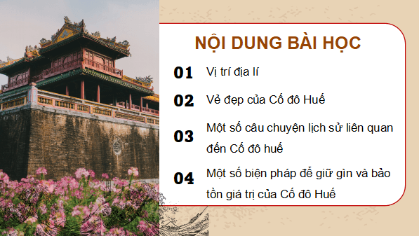 Giáo án điện tử Lịch Sử và Địa Lí lớp 4 Chân trời sáng tạo Bài 17: Cố đô Huế | PPT Lịch Sử và Địa Lí 4
