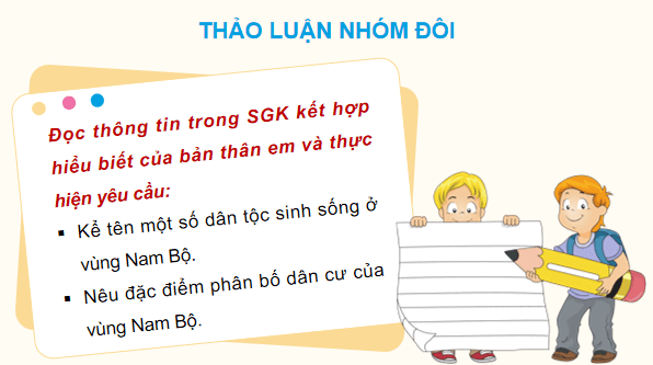 Giáo án điện tử Lịch Sử và Địa Lí lớp 4 Cánh diều Bài 19: Dân cư, hoạt động sản xuất và một số nét văn hóa ở vùng Nam Bộ | PPT Lịch Sử và Địa Lí 4