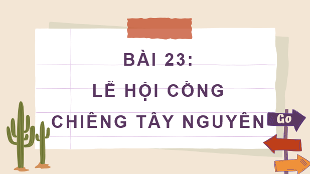 Giáo án điện tử Lịch Sử và Địa Lí lớp 4 Kết nối tri thức Bài 23: Lễ hội Cồng chiêng Tây Nguyên | PPT Lịch Sử và Địa Lí 4