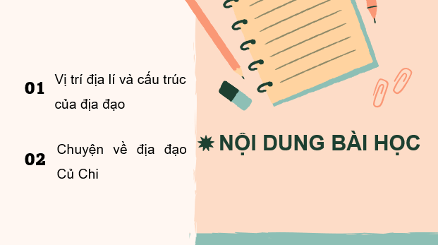 Giáo án điện tử Lịch Sử và Địa Lí lớp 4 Kết nối tri thức Bài 28: Địa đạo Củ Chi | PPT Lịch Sử và Địa Lí 4