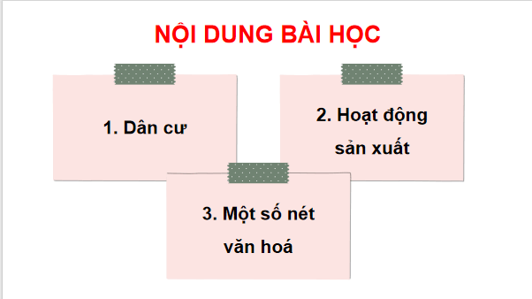 Giáo án điện tử Lịch Sử và Địa Lí lớp 4 Cánh diều Bài 4: Dân cư, hoạt động sản xuất và một số nét văn hóa ở vùng Trung du và miền núi Bắc Bộ | PPT Lịch Sử và Địa Lí 4