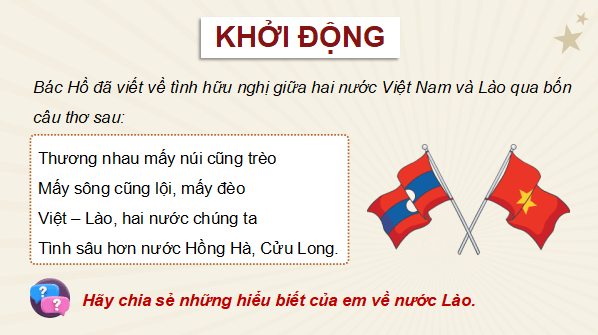 Giáo án điện tử Lịch Sử và Địa Lí lớp 5 Kết nối tri thức Bài 19: Nước Cộng hoà Dân chủ Nhân dân Lào | PPT Lịch Sử và Địa Lí 5