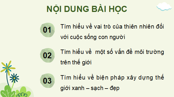 Giáo án điện tử Lịch Sử và Địa Lí lớp 5 Kết nối tri thức Bài 26: Xây dựng thế giới xanh - sạch - đẹp | PPT Lịch Sử và Địa Lí 5