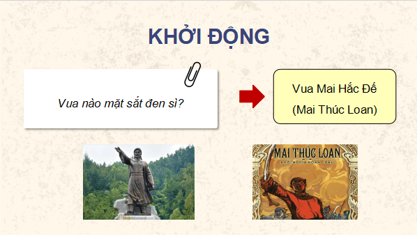Giáo án điện tử Lịch Sử và Địa Lí lớp 5 Chân trời sáng tạo Bài 8: Đấu tranh giành độc lập thời kì Bắc thuộc | PPT Lịch Sử và Địa Lí 5