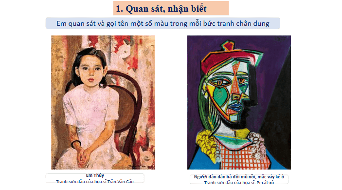 Giáo án điện tử Mĩ thuật lớp 1 Cánh diều Bài 15: Em vẽ chân dung bạn | PPT Mĩ thuật 1
